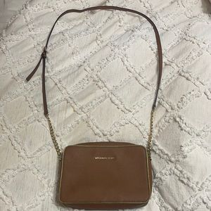 Michael Kors Brown Jet set Crossbody Handbag
